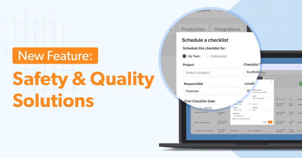 New Feature: Safety & Quality Solutions.